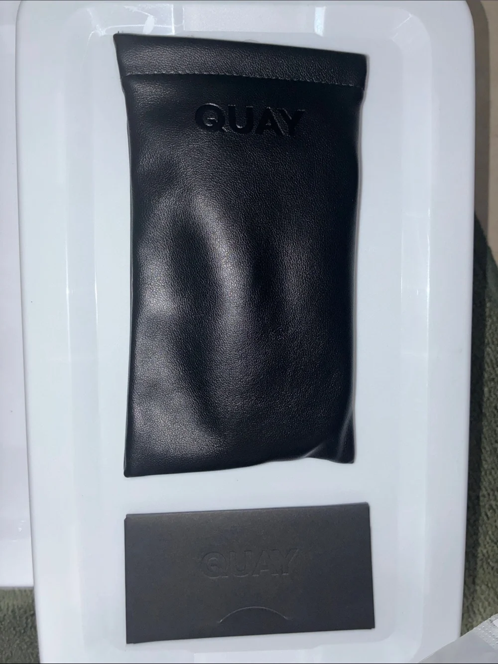 Quay Australia Gold Frame Black Lens Round Sunglasses, Gold/Smoke